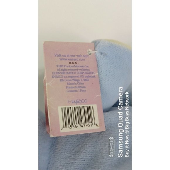 1997 Enesco Precious Moments 8" Tender Tails "Blue Elephant" Soft Plushie Luvey - Picture 12 of 12